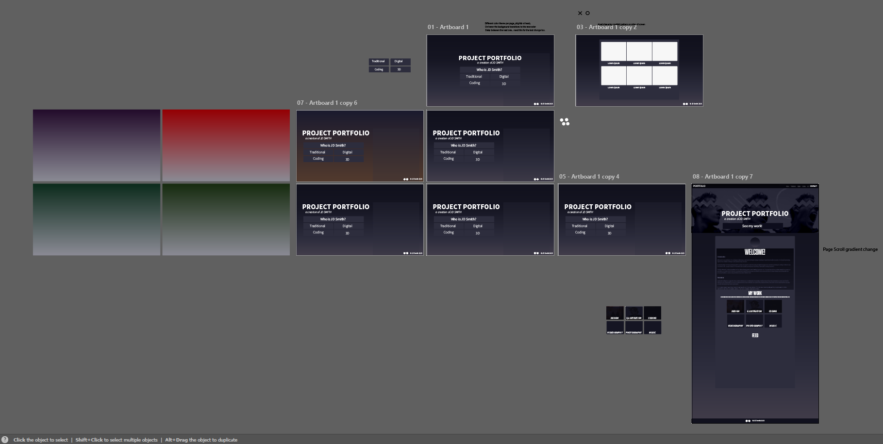 Portfolio Mockup (Illustrator)