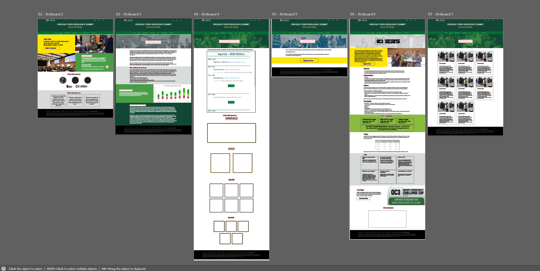 OCRS Mockups
