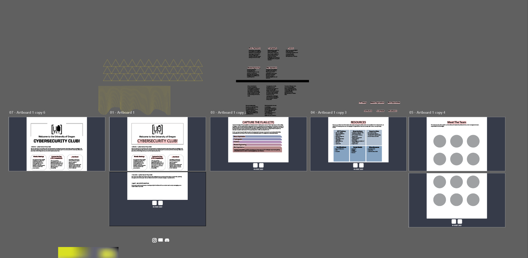 CS Club Mockups