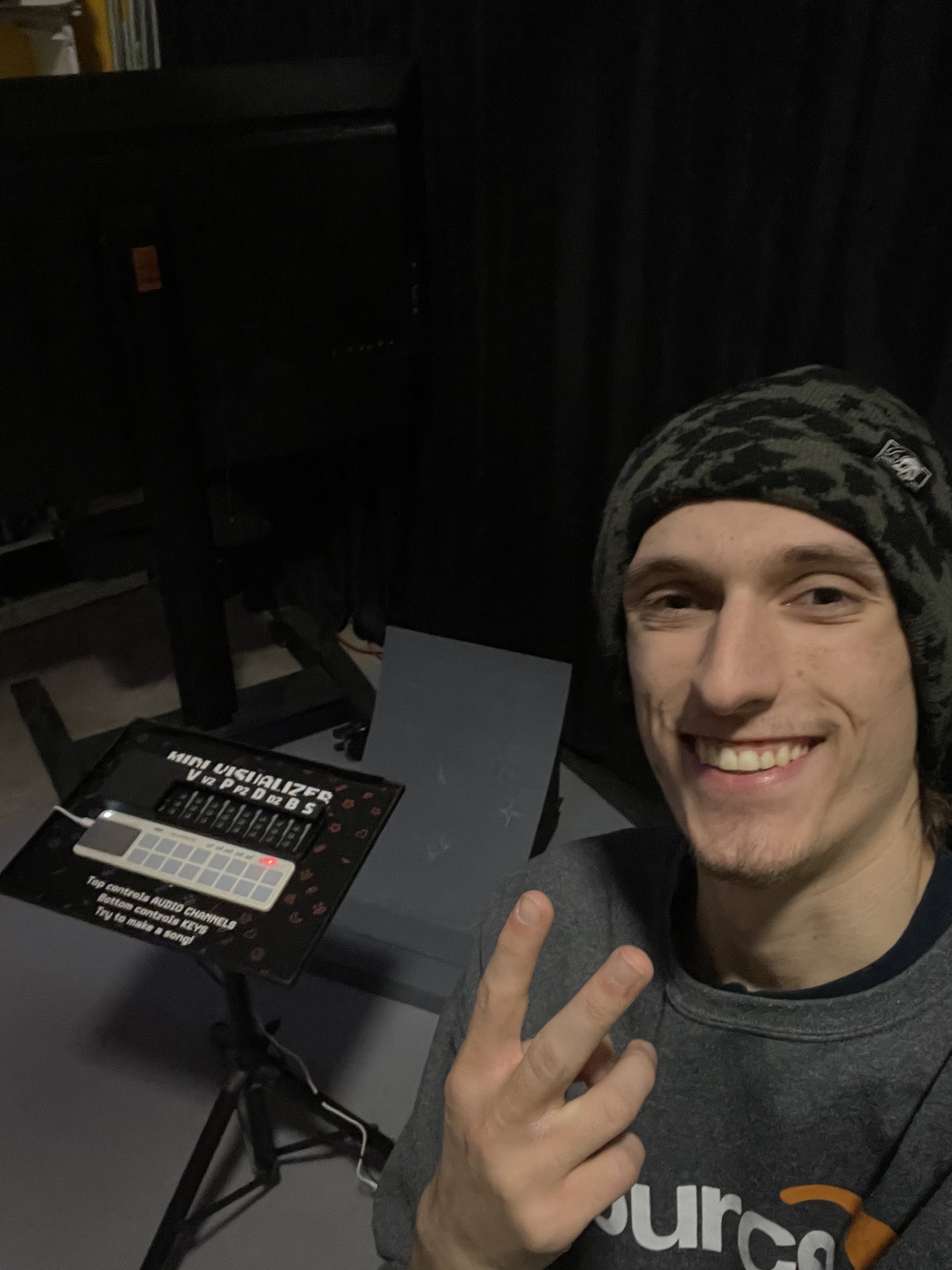 JD posing with the MIDI Viz