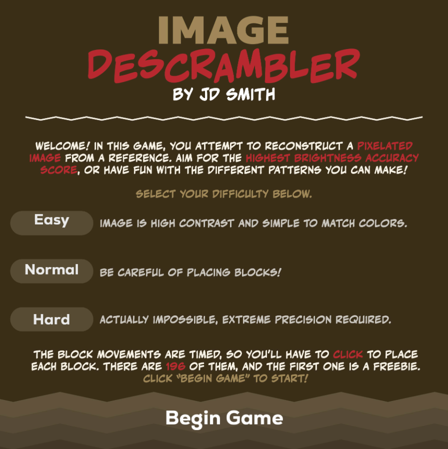 Descrambler menu